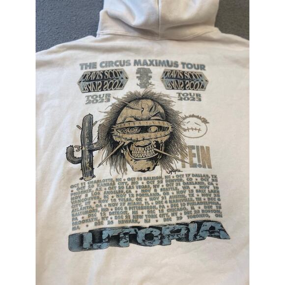 Jerzees Nublend Mens Extra Large Travis Scott Circus‎ Maximus Tour 2023 Hoodie - Picture 4 of 15